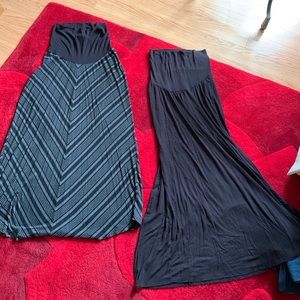 Maternity maxi skirts
